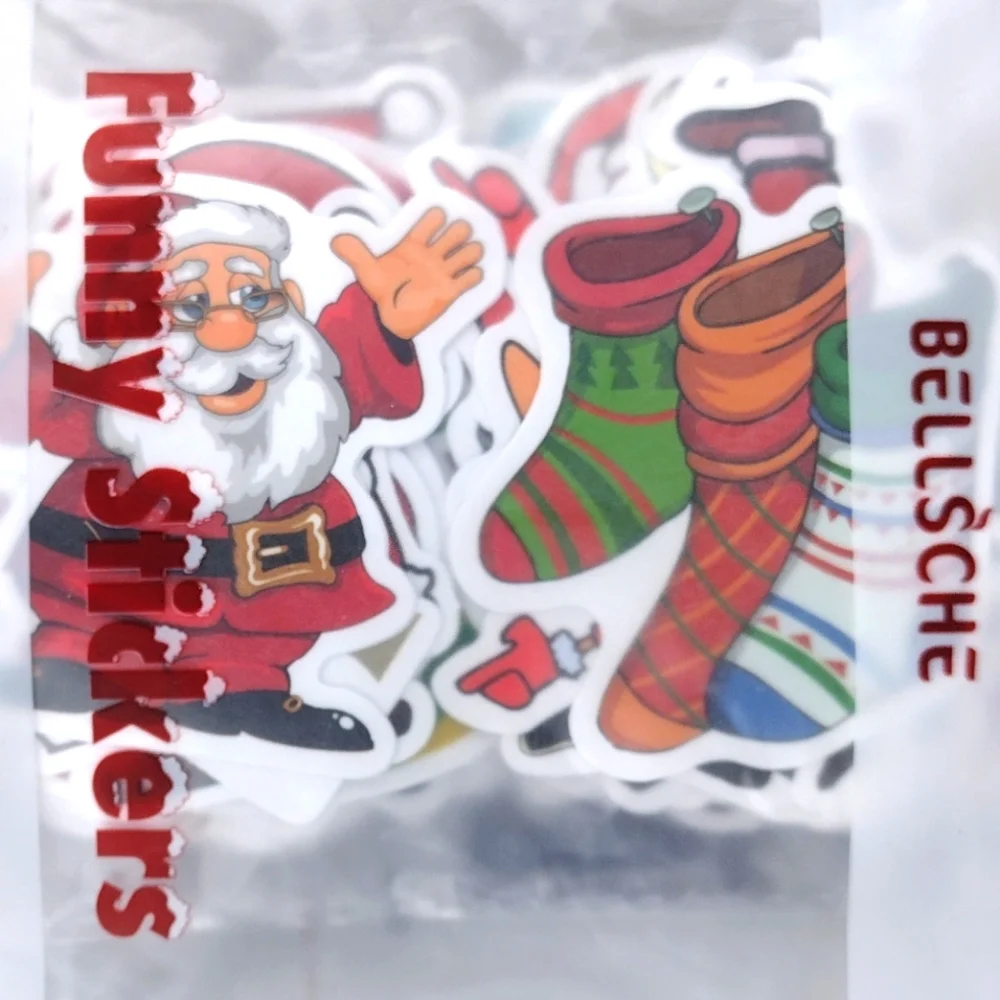 Santa Holiday Stickers